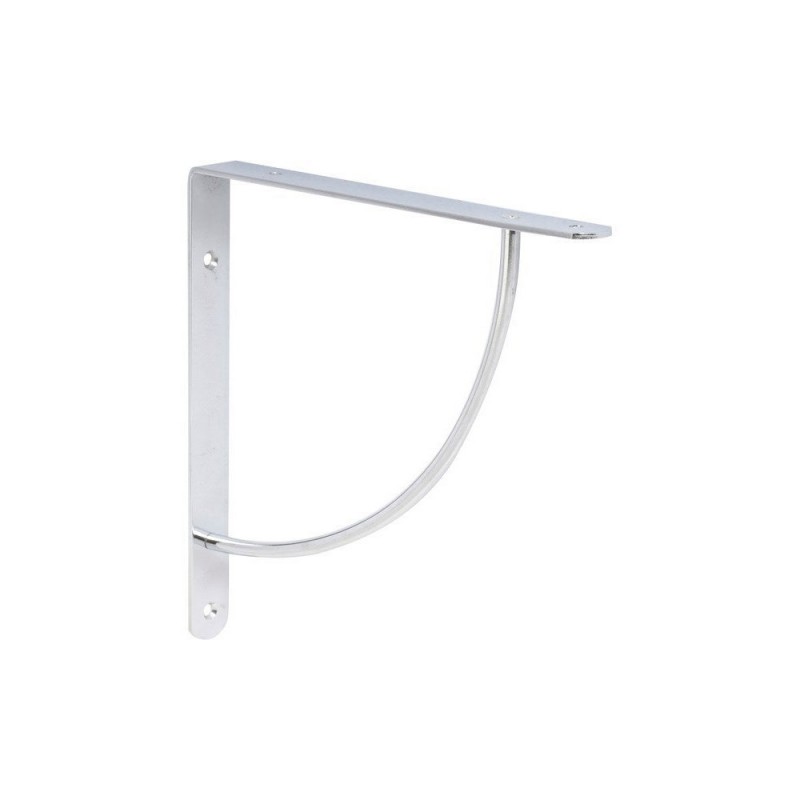 Equerre Bi Bop Acier Chromé Gris H.23 X P.23 Cm