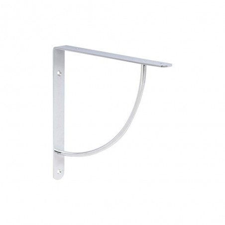 Equerre Bi Bop Acier Chromé Gris H.23 X P.23 Cm