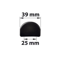 Lot de 2 Protecteurs De Butée Plastique Plastifié H.35 X L.40 X P.6 Mm