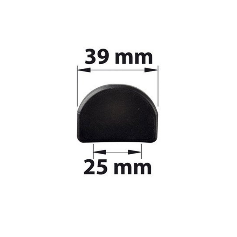 Lot de 2 Protecteurs De Butée Plastique Plastifié H.35 X L.40 X P.6 Mm
