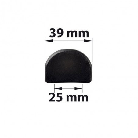 Lot de 2 Protecteurs De Butée Plastique Plastifié H.35 X L.40 X P.6 Mm