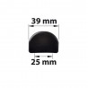 Lot de 2 Protecteurs De Butée Plastique Plastifié H.35 X L.40 X P.6 Mm