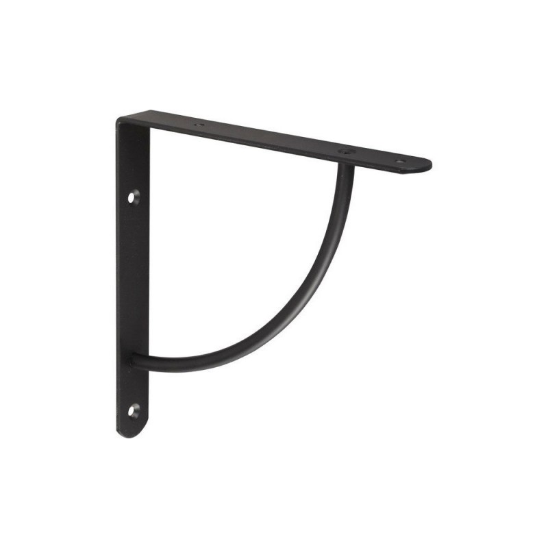 Equerre Bi Bop Acier Epoxy Noir H.18 X P.18 Cm