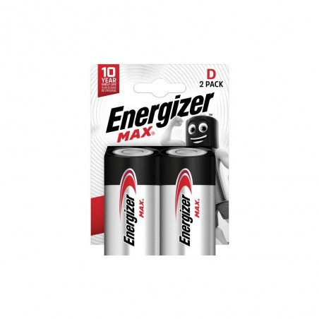 Lot de 2 Piles Alcaline Lr20 D Max 1.5 V Energizer