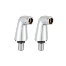 Lot de 2 colonnettes luxe gris mâle - mâle 15 x 21-20 x 27 mm REGARDS INTERNATIONAL