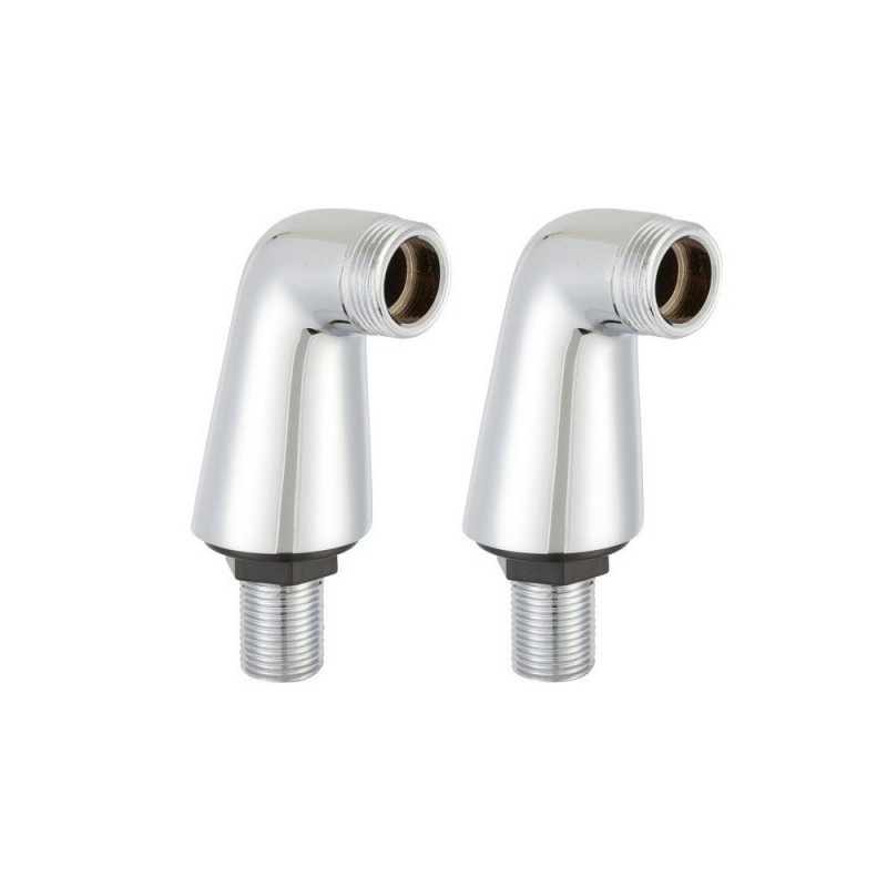 Lot de 2 colonnettes luxe gris mâle - mâle 15 x 21-20 x 27 mm REGARDS INTERNATIONAL