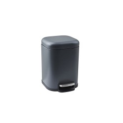 Poubelle de salle de bains 6 l gris SENSEA Remix -  - meilleure qualité