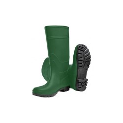 Botte de sécurité verte en PVC