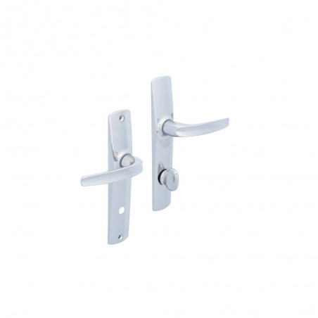 2 poignées de porte Rivangers Condamnation Vachette Zamak Entraxe 165 Mm