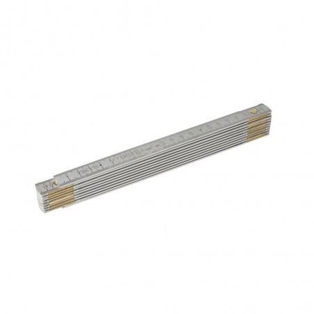 Mètre pliant de menuisier aluminium2 M