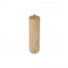Pied De Lit - Sommier Cylindrique Fixe Hê tre Brut Blanc - Beige- Naturels 25Cm