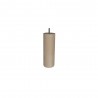Pied De Lit - Sommier Cylindrique Fixe Hê tre Brut Blanc - Beige - Naturels 20Cm