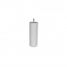 Pied Lit - Sommier Cylindrique Fixe Hê tre Laqué Blanc