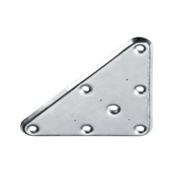 Plaque de montage triangulaire métal à visser H.140 X L.80 Mm