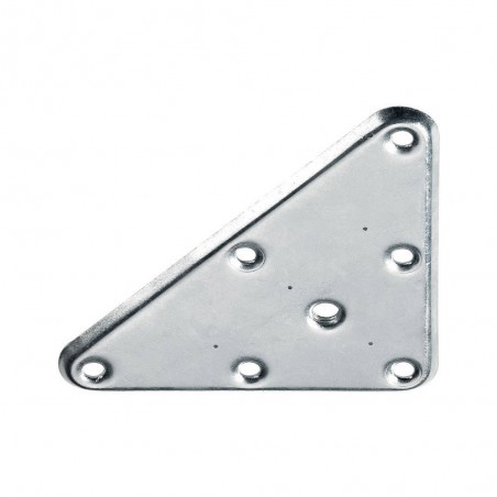 Plaque de montage triangulaire métal à visser H.140 X L.80 Mm