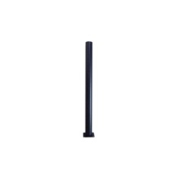 Lot de 4 Pieds De Table Cylindrique Fixes Métal époxy Noir 71 Cm