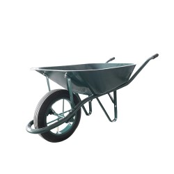 Brouette avec roue pleine vert 90L-200KG