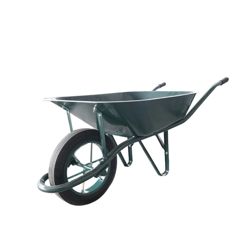 Brouette avec roue pleine vert 90L-200KG