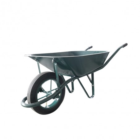 Brouette avec roue pleine vert 90L-200KG