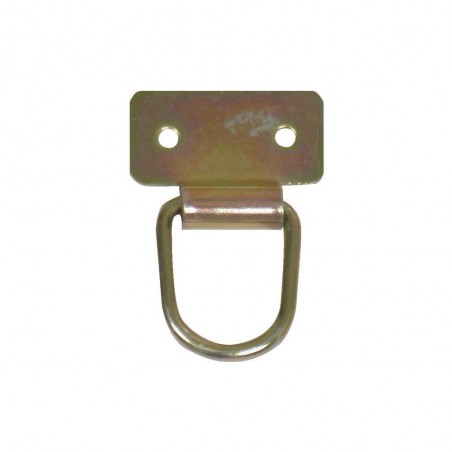 Lot de 2 Anneaux De Tirage Acier Zingué H.60 X L.40 X P.12 Mm