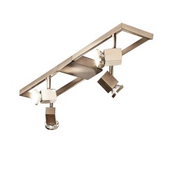 Spot plafonnier finition nickel mat Zeraco 5w x 4 GU10
