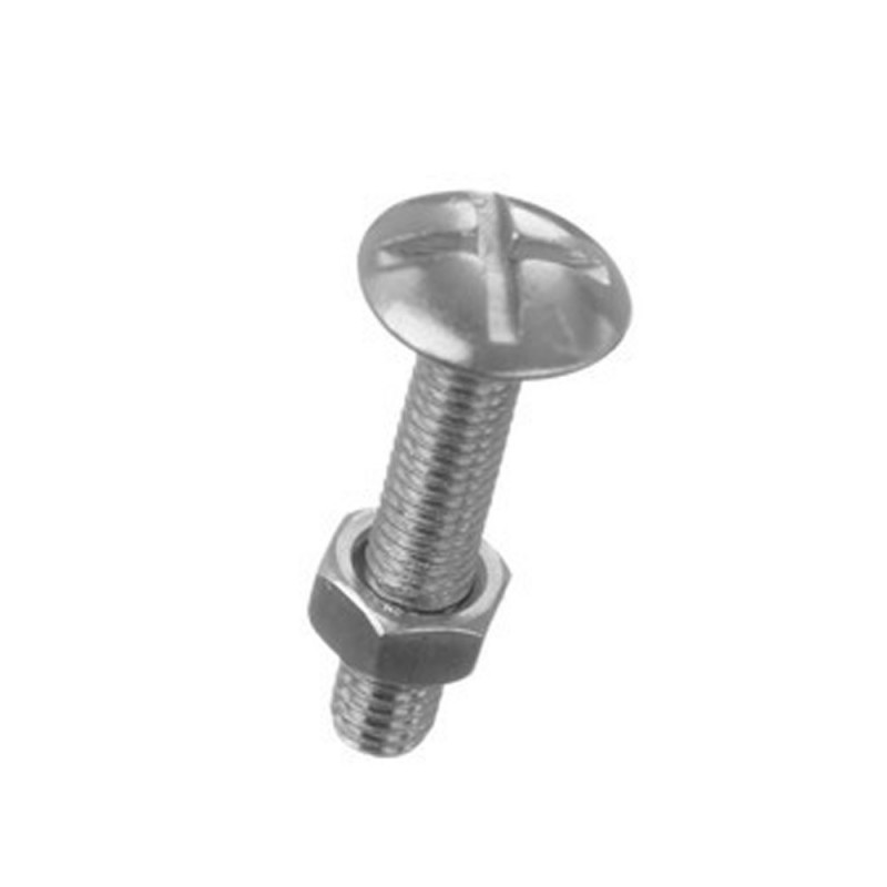 Lot de 8 boulons poêlier inox L.40.0 X Diam.6 Mm