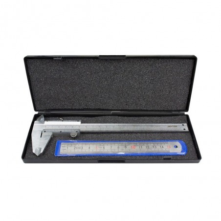 Pied à Coulisse Manuel En Acier Poli Dexter L.15 Cm