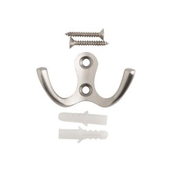 Crochet à fixer 3M argent