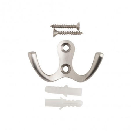 Crochet à fixer 3M argent