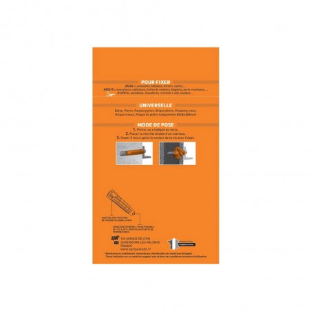 Lot de 40 Chevilles Spit Diam.5 Mm X L.25 Mm