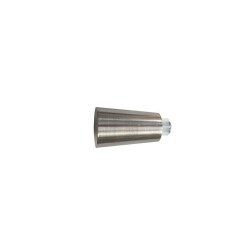 Lot de 2 embouts de tringle Grise - Argent Clair Pour Tringle à Rideau Diam.20 Mm