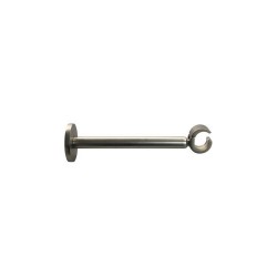 Support tringle à rideau 20 Mm Argent Satiné