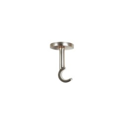 Lot de 2 supports Tringle à Rideau Kali 20 Mm Argent Satiné Inspire