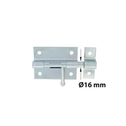 Verrou à Levier Verrou De Box + Gâche Afbat Acier Zingué Gris