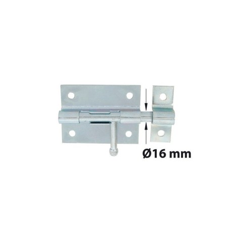 Verrou à Levier Verrou De Box + Gâche Afbat Acier Zingué Gris