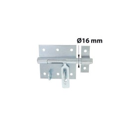 Verrou à Levier Verrou De Box Porte Cadenas + Gâche Afbat Acier Zingué Gris