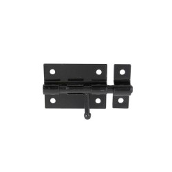 Verrou à levier Verrou de box + Gâche Diamètre 14 Mm Afbat Acier Peint Noir