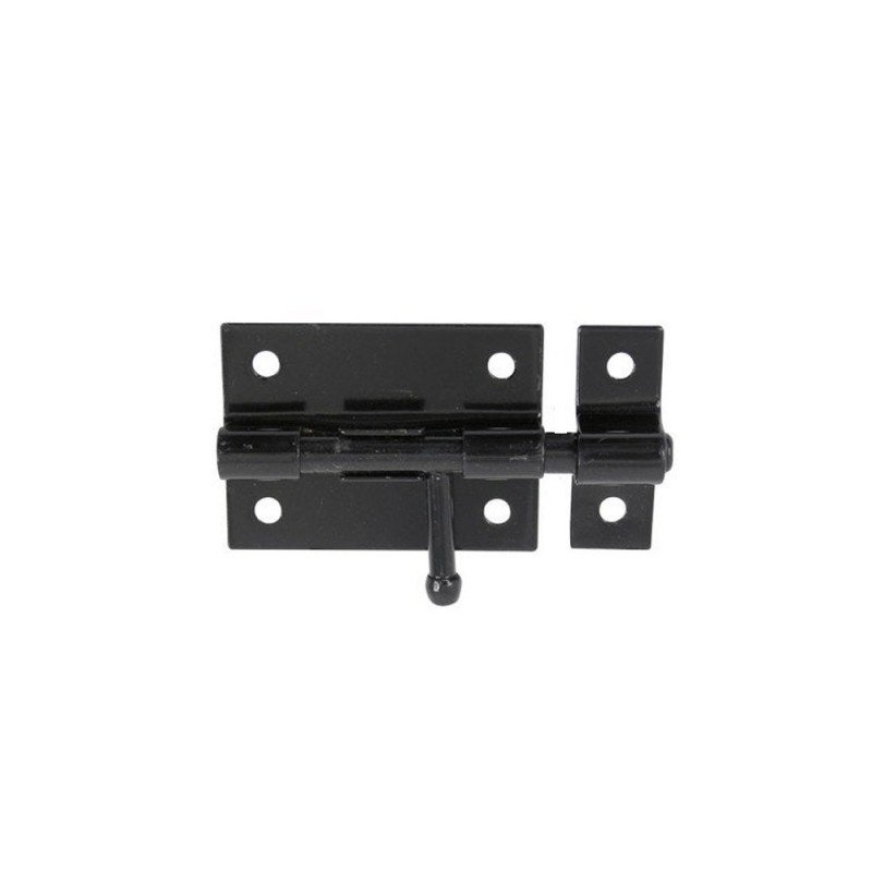 Verrou à levier Verrou de box + Gâche Diamètre 14 Mm Afbat Acier Peint Noir