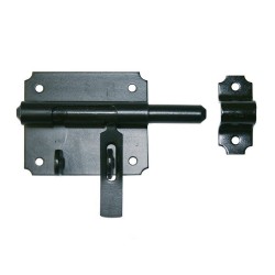 Verrou De Box Porte Cadenas Acier Prépeint H.70 X L.150 X P.26 Mm