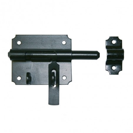 Verrou De Box Porte Cadenas Acier Prépeint H.70 X L.150 X P.26 Mm
