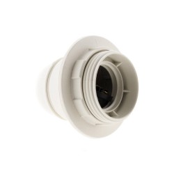 Douille E27 Filete Polyester Blanc