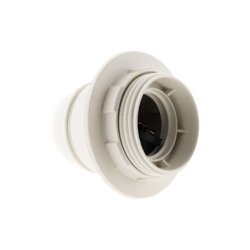 Douille E27 Filete Polyester Blanc