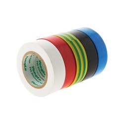 Lot de 5 rubans adhésifs L.10 M X L.15 Mm Multicouleur