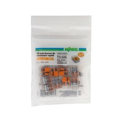 Borne wago 2 fils 2.5MM2 X10