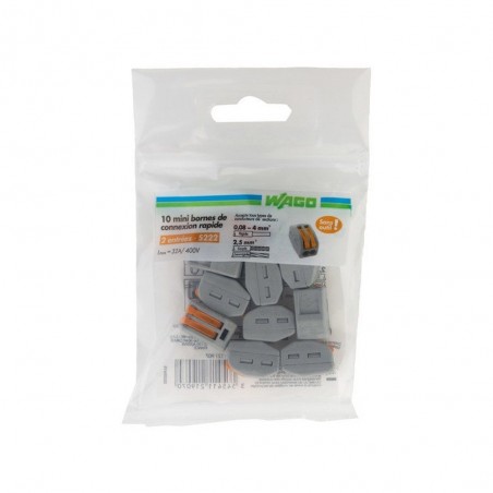 Lot de 10 Bornes Automatiques à Levier 25 MmÂ² Pour Rigide Et Souple Zenitech