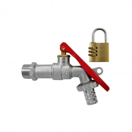 Vanne darrêt + cadenas 15 X 21 Mm 20 X 27 Mm