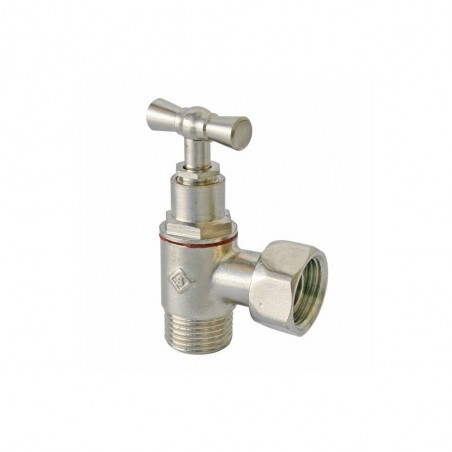 Robinet Darrêt Wc à Clapet En équerre Laiton Nickelé