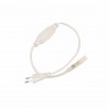 Cable dalimentation plug+Pin+Cap pour ruban led