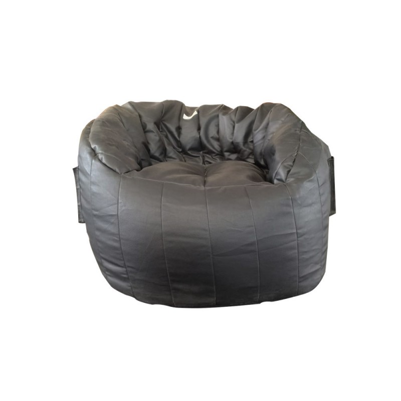 Round sofa-fauteuil 80x80 noir