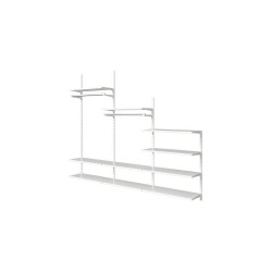 Crémaillère double blanc E50 100CM